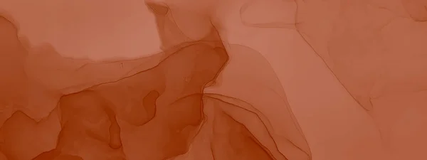 Karamel Moderne Kunst Abstracte Schilderkunst Aquareldruk Aquarelpatroon Roze Alcohol Inktpatroon — Stockfoto