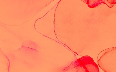 Kırmızı Su Taklidi. Modern sanat. Suluboya deseni. Suluboya Baskı. Soyut Sıçrama. Mürekkep Graffiti. Alkol Mürekkebi Tasarımı. Mercan Islak Sanat Yazısı. Parlak Alkol Mürekkebi Gömleği. 