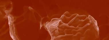 Kırmızı Su Taklidi. Çağdaş Sanat. Islak Sanat Yazıcısı. Banner 'a su sıçrat. Alkol Mürekkebi Yazdır. Kırmızı Ochre Suluboya dokusu. Soyut Sıçrama. Suluboya Baskı. Pembe Alkol Mürekkep Sanatı.