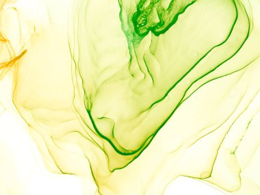 Çiçek Soyut Tasarımı. Çağdaş Sanat. Suluboya deseni. Mürekkep Graffiti. Alkol Mürekkebi Örnekleri. Yeşil Islak Sanat Yazıcısı. Soyut Sıçrama. Suluboya doku. Turuncu Alkol Mürekkep Gömleği.