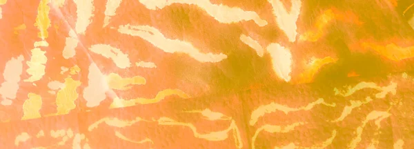 Помаранчевий Абстракт Брудний Живопис Вологий Художній Принт Aquarelle Texture Bright — стокове фото