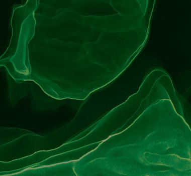 Çiçek suyu taklidi. Modern sanat. Suluboya doku. Suluboya Baskı. Koyu yeşil Alkol Mürekkebi. Islak Sanat Yazıcısı. Banner 'a su sıçrat. Soyut Sıçrama. Alkol Mürekkebi Sanatı. Yeşil