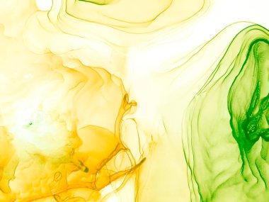 Koyu yeşil soyut resim. Soyut Tasarım. Suluboya Baskı. Suluboya doku. Mürekkep Graffiti. Soyut Sıçrama. Sanatçı Alkol Mürekkebi. Turuncu Islak Sanat Yazıcısı. Çiçek Alkol Mürekkebi Sanatı.