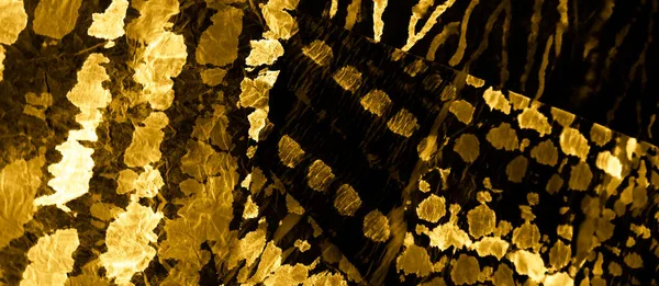 黄金抽象肮脏艺术 Aquarelle纹理 水彩印刷 酸飞溅横幅 黑色湿法艺术印刷品 奢华的领带 染料田庄 刷横幅 领带染料印花 — 图库照片