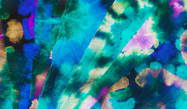 Blue Abstract Splash Špinavá Malba Akvarelová Textura Kartáčovaný Banner Tie — Stock fotografie