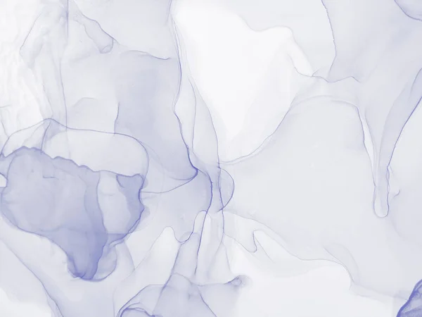 Μίμηση Λευκού Νερού Σύγχρονη Τέχνη Wet Art Εκτύπωση Υδατογραφία Μπλε — Φωτογραφία Αρχείου