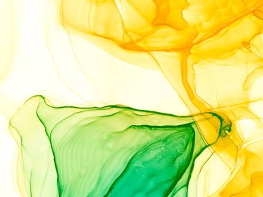 Derin Yeşil Modern Sanat. Soyut Tasarım. Suluboya Baskı. Suluboya deseni. Yeşil Alkol Mürekkebi Sanatı. Islak Sanat Yazıcısı. Soyut Sıçrama. Banner 'a su sıçrat. Alkol Mürekkebi Yazdır. Turuncu