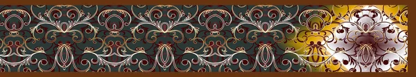 Цифровий Текстильний Сарі Дизайн Кольоровий Фон Ілюстрація — стокове фото