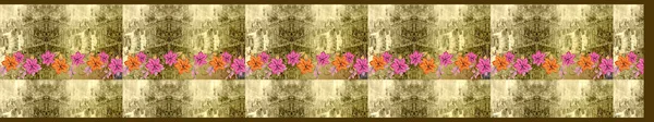Digital Textil Saree Design Och Färgglad Bakgrund — Stockfoto