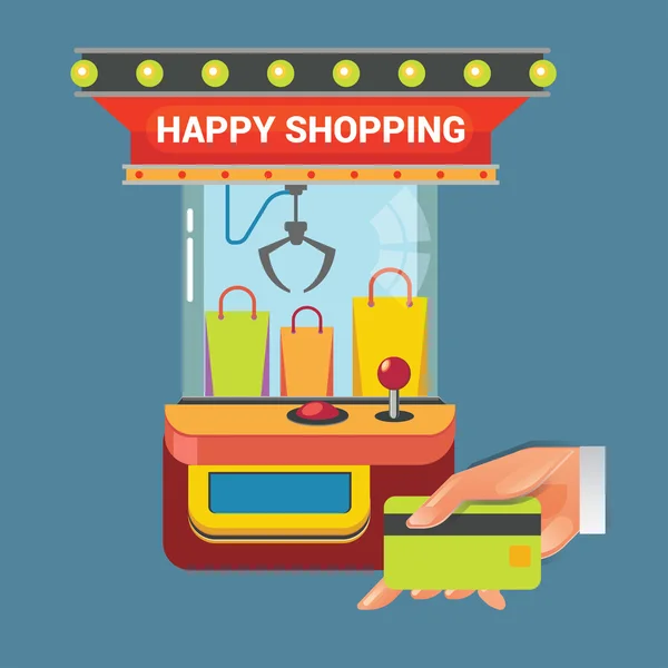 Vector illustration concept for retail shopping — Stock Vector