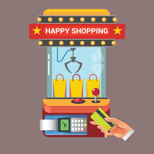 Concepto de ilustración vectorial para compras minoristas — Vector de stock