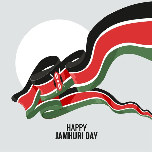Kenia Onafhankelijkheidsdag Happy Jamhuri Dag Concept Vector Illustratie — Stockvector