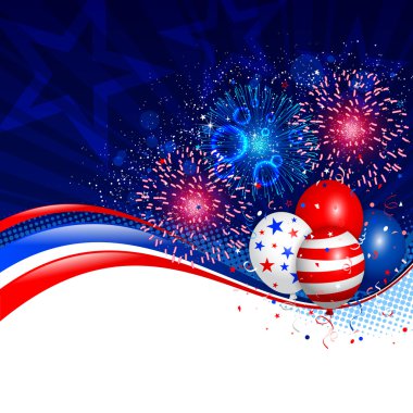 Fourth of july background clipart