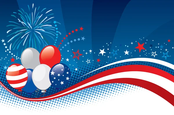 Fourth of july background — Stock Vector