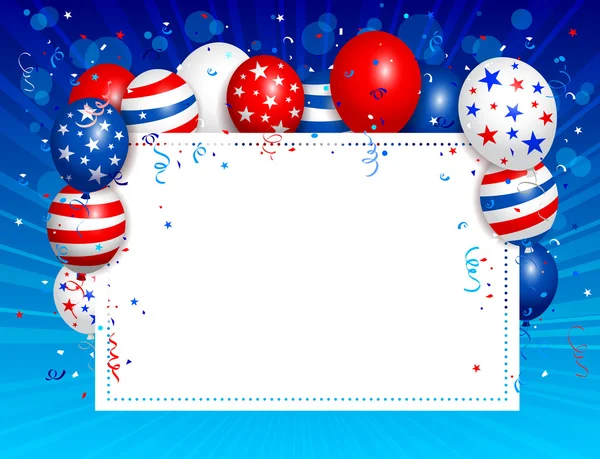 Fourth of july background — Stock Vector