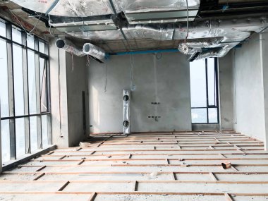 İnşaat alanı, inşaat halinde.