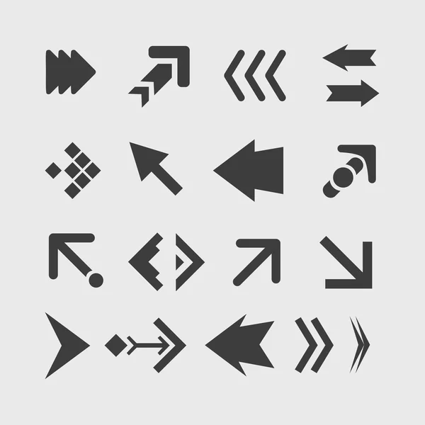 Arrow Icon Set — Stock Vector