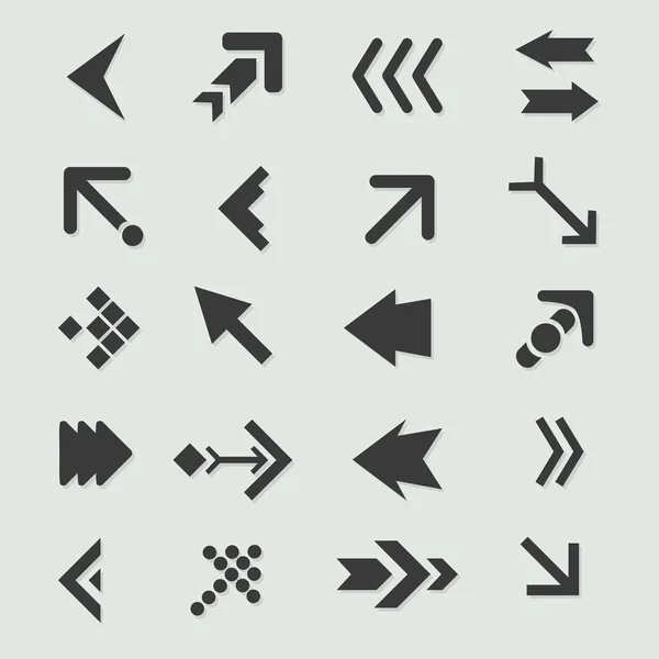 Arrow Icon Set — Stock Vector