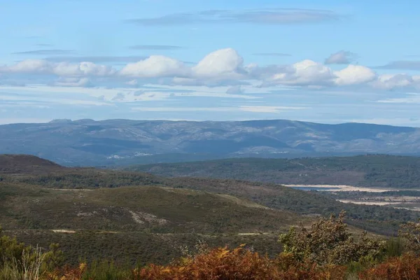 Sierra Pena Desde Vilar — Foto Stock