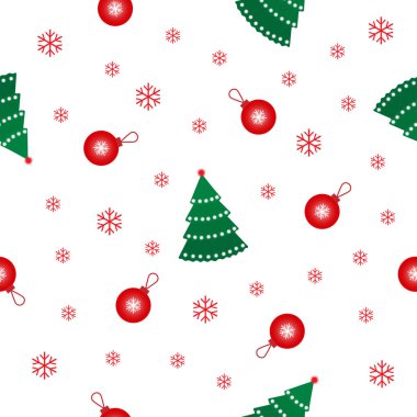 Tebrik kartları, hediye paketleri, kumaşlar, çocuk tasarımı, duvar kâğıdı, kırtasiye malzemeleri ve daha fazlası için kusursuz kış deseni.