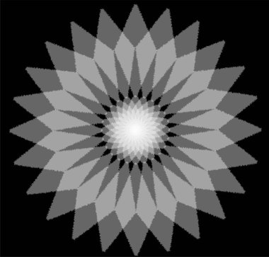 Arkaplan ve duvar kağıtları için 3D desenli çiçek deseni. Vektör illüstrasyonu.