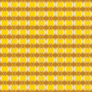  Geometrik altın, oval desenli. Arka plan tekrarlanıyor. Vektör grafiği. 