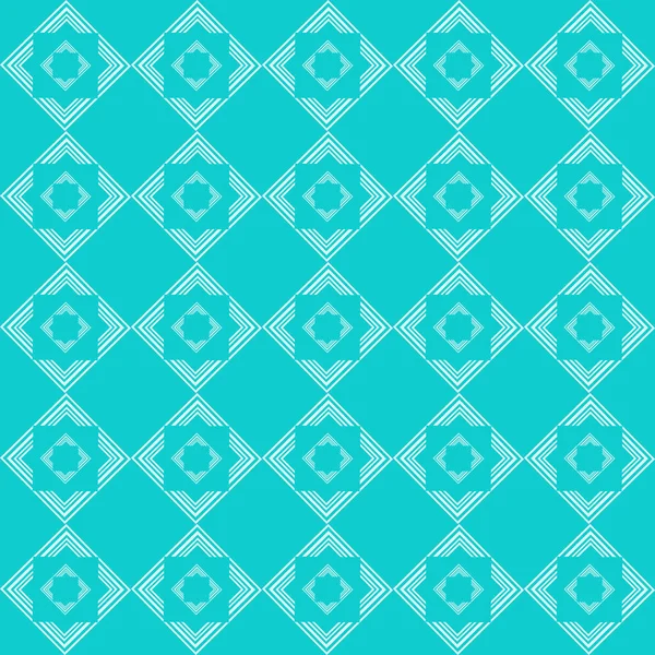 正方形と菱形と装飾的なシームレスなパターン 背景を繰り返す ベクトルグラフィック モノクローム — ストックベクタ