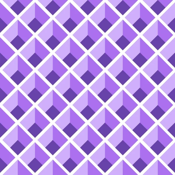 Geometric Seamless Pattern Square Diamond Shapes Repeating Background — Stock vektor