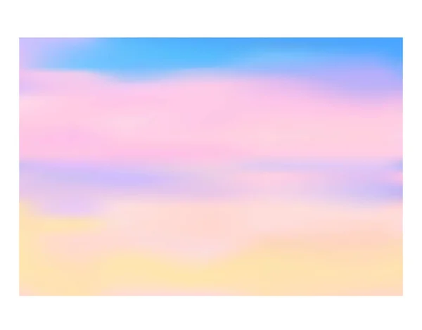 Puesta Sol Nubes Color Fondo Del Cielo Ilustración Vectorial — Vector de stock