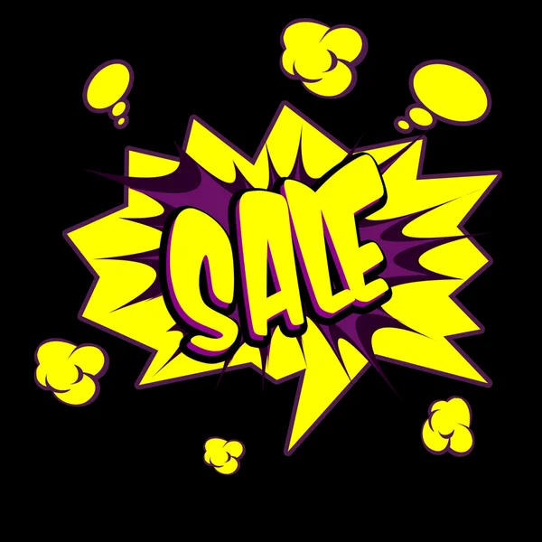 Sale Text in Comic book style — Stock Photo, Image