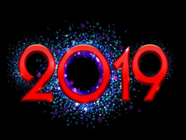 2019 mutlu yeni yıl arka plan 