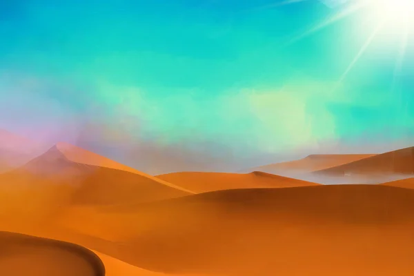 Wüste Dünen Hintergrund lizenzfreie Stockfotos
