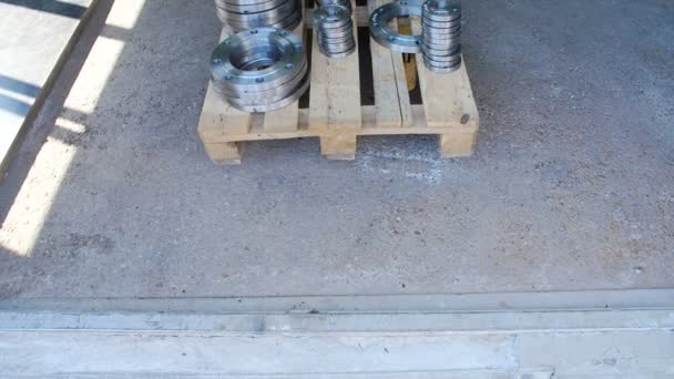 Palette en contreplaqué avec brides 