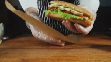 Sarmalayıcı büyük sandviç Şef döner
