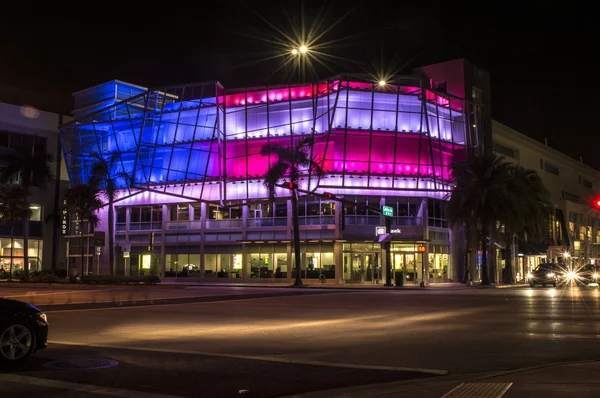 South Beach building light show — Stock Photo, Image