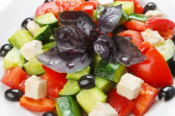 Restaurant alimentation saine - salade grecque — Photo