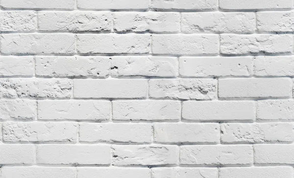 White brick wall texture. Seamless background — Stock Photo, Image