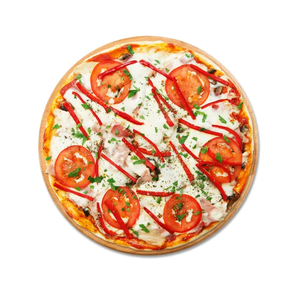 Mantar ve et lezzetli pizza