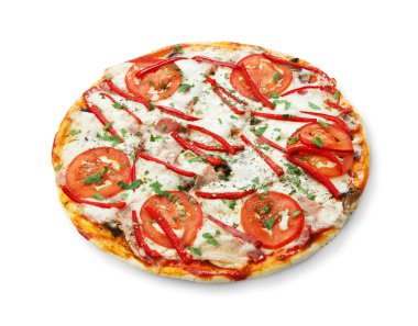 Mantar ve et lezzetli pizza