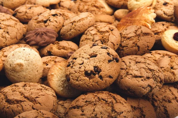 Lots of cookies and biscuits background — Stock Photo, Image