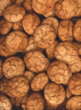 Bir sürü kurabiye ve bisküvi arka plan