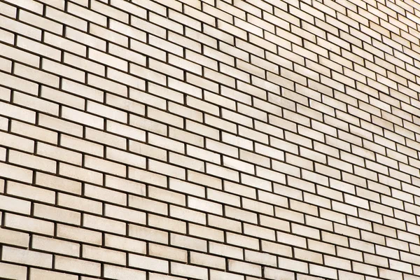 Beige brick wall background — Stock Photo, Image