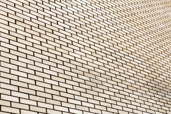 Beige brick wall background — Stock Photo, Image