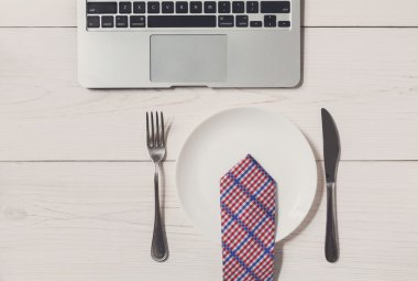 Diyet kavramı, ofis iş öğle yemeği yemek