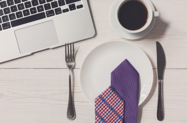 Diyet kavramı, ofis iş öğle yemeği yemek