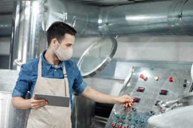Management of large brewery during social distancing