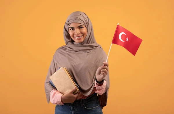 Studente uit Turkije en nieuwe taal leren — Stockfoto