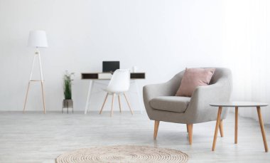 Uzak çalışma için modern çalışma alanı