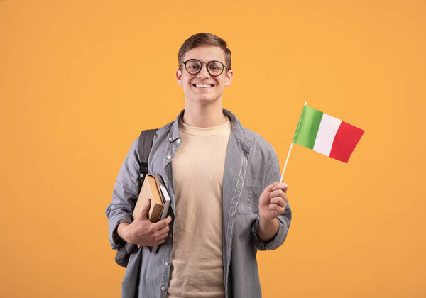 Love of country, education and travel, exchange student and new pupil