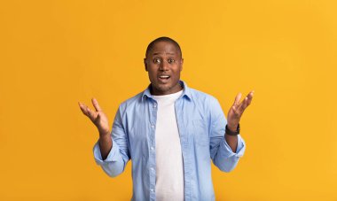 Human facial emotions, shock, confusion and anxious